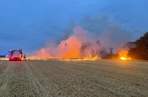 Feuerwehr Detmold: FW-DT: Flächenbrand 3 - rund 100 Einsatzkräfte im Einsatz