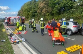 Freiwillige Feuerwehr Bad Honnef: FW Bad Honnef: Auffahrunfall mit drei verletzten Personen