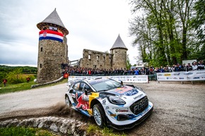 Alle drei Crews von M-Sport Ford überzeugen bei der Rallye Kroatien durch starke Vorstellungen auf Asphalt