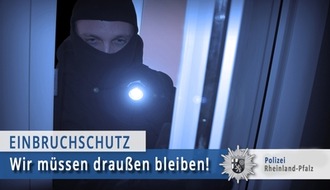 Polizeipräsidium Trier: POL-PPTR: Wohnungseinbrüche im Januarvergleich - Rückgang zum Vorjahresmonat bestätigt Jahrestrend