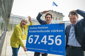 Klinikum Stuttgart: Kinderheilkunde stärken: Gesundheitsminister nimmt 67.000 Unterschriften entgegen