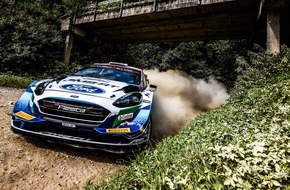 Ford-Werke GmbH: Ford fährt mit dem Fiesta WRC bei der superschnellen Rallye Estland unter die besten Sechs