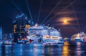 AIDA Cruises: AIDA Pressemeldung: AIDA präsentiert 600 Quadratmeter große Urlaubswelt zu den Hamburg Cruise Days