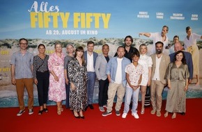 LEONINE Studios: Sommer-Feeling & beste Stimmung bei der Berlin-Premiere von ALLES FIFTY FIFTY / Ab 29.8.2024 im Kino!