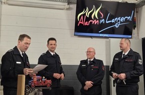 Freiwillige Feuerwehr Werne: FW-WRN: Bef&ouml;rderungen und Ehrungen bei der L&ouml;schgruppe Langern