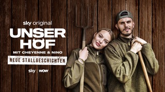 Sky Deutschland: "Unser Hof - Mit Cheyenne und Nino"- einstündiges Special startet am 20. Januar auf Sky und WOW