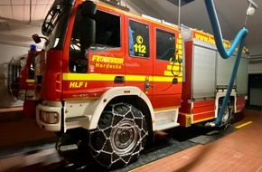 Feuerwehr Herdecke: FW-EN: Feuerwehr auf Schneelage gut vorbereitet - 6 Einsätze und Wachbereitschaft seit 6 Uhr.