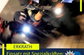 Polizei Mettmann: POL-ME: Einsatz mit Spezialkräften: Polizei nimmt 23-Jährigen fest - 2506091