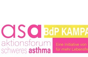 Bundesverband der Pneumologen, Schlaf- und Beatmungsmediziner (BdP): BdP informiert: Der Bundesverband der Pneumologen, Schlaf- und Beatmungsmediziner e.V. (BdP) startet seine größte Kampagne: "asa" zur besseren Versorgung von Patienten mit ...