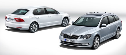 Skoda Auto Deutschland GmbH: SKODA Flaggschiff mit umfangreicher Auffrischung: Der neue SKODA Superb (BILD)