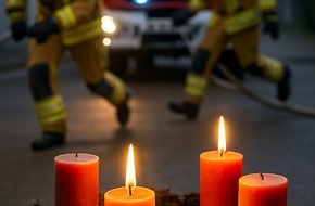 Feuerwehr Neuss: FW-NE: Nachbarn retten zwei Menschen vor Eintreffen der Feuerwehr | Zimmerbrand durch Adventsgesteck