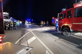 Feuerwehr Schermbeck: FW-Schermbeck: Geplatzter Hydraulikschlauch sorgt für Einsatz in der Nacht zu Freitag
