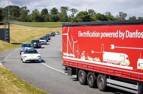 Danfoss GmbH: Spektakulärer Elektro-Roadtrip: Danfoss demonstriert Elektrifizierung im Schwerlastverkehr mit 20-Tonnen-Elektro-Lkw auf 1300 km langer Fahrt nach Le Mans