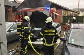 Feuerwehr Iserlohn: FW-MK: PKW brannte im Motorraum