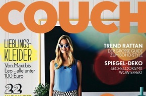 Couch: COUCH ruft großen Design-Monat aus: Redaktionelle Specials auf allen Kanälen, exklusive Designerstücke zu gewinnen / Neue Cover-Optik setzt ebenfalls klares Design-Statement