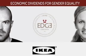 IKEA AG: IKEA Schweiz erreicht als erstes Unternehmen weltweit die höchste Stufe des EDGE-Zertifizierungssystems für die Gleichstellung der Geschlechter am Arbeitsplatz