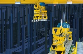 Demag Cranes & Components GmbH: Demag liefert Systemlösung für den automatisierten Materialfluss von Layher