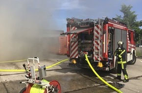 Feuerwehr Bochum: FW-BO: Brand eines Gro&szlig;containers im ECO-City-Center Bochum