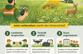 prBote: Presseinformation | Bund gibt bis zu 4.000 Euro f&uuml;r Rehkitzrettung mit Drohnen frei