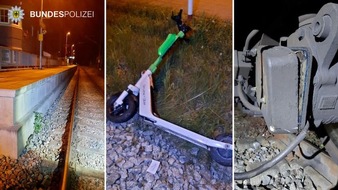 Bundespolizeidirektion München: Bundespolizeidirektion München: E-Scooter bremst S-Bahn aus