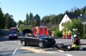 Feuerwehr Dortmund: FW-DO: 24.08.2019 - VERKEHRSUNFALL IN HOLZEN -
Kradfahrer wird beim Zusammenprall mit Pkw schwer verletzt