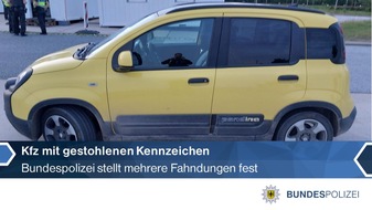 Bundespolizeiinspektion Ludwigsdorf: BPOLI LUD: Gestohlene Kennzeichen, Drogen im K&ouml;rper und Haftbefehle im System