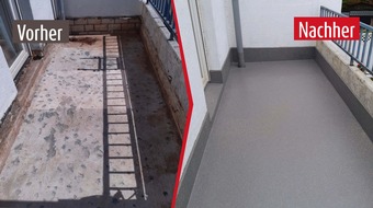 ISOTEC GmbH: Balkone und Terrassen als „Mehrwert“ / Professionelle Sanierung schafft im Handumdrehen Top-Zustand