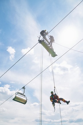 Hoch in der Luft: Beim Petzl F.I.T. Workshop