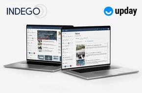 INDEGO GmbH: UPDAY und INDEGO starten Kooperation für aktuelle und branchenspezifische Nachrichten im Intranet