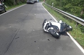 Polizeidirektion Bad Kreuznach: POL-PDKH: Motorradunfall im Kellenbachtal