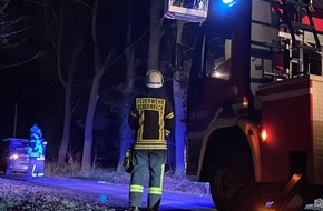 Feuerwehr Schermbeck: FW-Schermbeck: Orkantief Zeynep machte Feuerwehr Schermbeck viel Arbeit