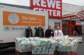 REWE Markt GmbH: 1.430 Tonnen Lebensmittel für die Tafeln