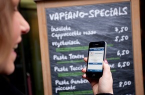 Vapiano SE: Vapiano belohnt Freunde beim Check-In / Vapiano gibt Teilnahme an Facebook®-Angebote bekannt (mit Bild)