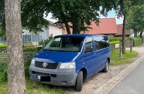 Polizeidirektion Hannover: POL-H: Linden-Nord: blauer VW-Bus entwendet - Polizei sucht Zeugen