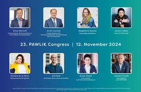 PAWLIK Group: Joachim Pawlik empfängt Armin Laschet, Magdalena Neuner und Anil Seth auf dem 23. PAWLIK Congress