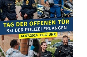 Polizeipräsidium Mittelfranken: POL-MFR: (708) Tag der offenen Tür der Polizei Erlangen - Einladung