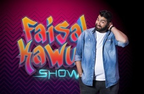 SAT.1: "Die Faisal Kawusi Show": Zieht das Comedy-Schwergewicht bei den Chippendales blank? Freitag, 13. April, 22:35 Uhr in SAT.1