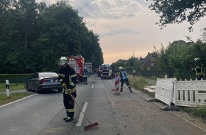 Feuerwehr Schermbeck: FW-Schermbeck: Unfall auf der Dorstener Straße