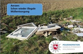 Polizeiinspektion Hameln-Pyrmont/Holzminden: POL-HM: Illegale Müllentsorgung - zum wiederholten Mal