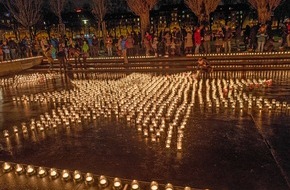 Caritas Schweiz / Caritas Suisse: Kerzenmeere für Armutsbetroffene: Caritas-Solidaritätsanlass «Eine Million Sterne»