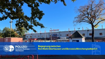Polizeipräsidium Oberhausen: POL-OB: Fußballeinsatz am Stadion Niederrhein