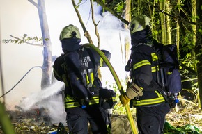 FW-MK: Feuer in einem Waldst&uuml;ck am Duloh