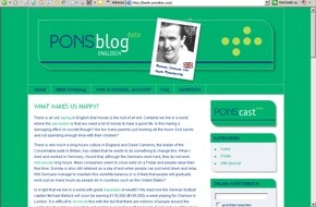 PONS GmbH: Michael Jackson bloggt für PONS / PONSblog und PONScast nehmen Sprachenlerner an die Hand