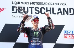 ADAC: Vor Rekordkulisse: MotoGP-Weltmeister Fabio Quartararo krönt sich zum neuen "King of the Ring"