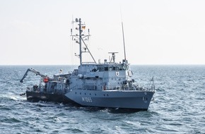 Presse- und Informationszentrum Marine: Neue Unterstützung für die NATO: Das Minenjagdboot "Dillingen" im Einsatz