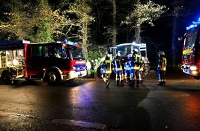Kreisfeuerwehr Rotenburg (Wümme): FW-ROW: Verkehrsunfall an Heiligabend in Steinfeld