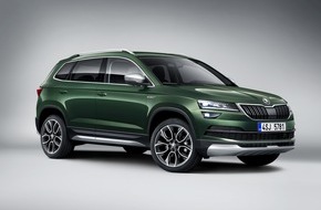 Skoda Auto Deutschland GmbH: Bestens gerüstet für den Offroad-Einsatz: der SKODA KAROQ SCOUT (FOTO)