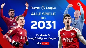 Sky Deutschland: Alle Spiele der Premier League langfristig exklusiv auf Sky Sport: Sky Deutschland und die Premier League verl&auml;ngern ihre Partnerschaft bis 2031