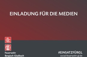 Feuerwehr Bergisch Gladbach: FW-GL: Presseeinladung: Feierlicher Termin bei der Feuerwehr Bergisch Gladbach - Zeugnisübergabe, Beförderungen, Ehrungen und Vereidigung