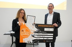 ifm electronic gmbh: Leistungspreis Elektrotechnik verliehen; Pressemitteilung der ifm electronic gmbh